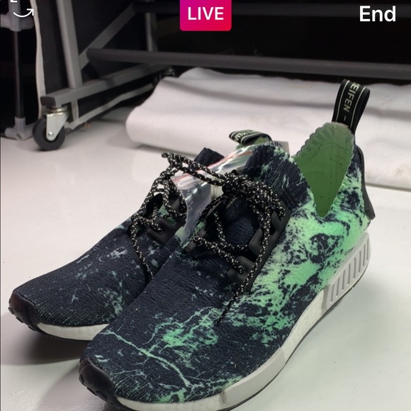 ADIDAS NMD R1 PRIME-KNIT “AERO MARBLE GREEN” - Picture 2 of 8